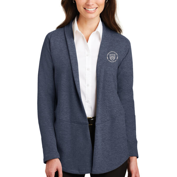 Port Authority® Ladies Interlock Cardigan - Embroidered Logo Thumbnail