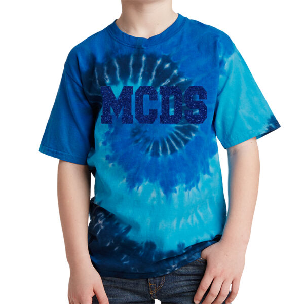 Port & Company® Youth Tie-Dye Tee - Glitter Vinyl Logo Thumbnail