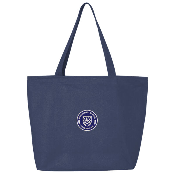 Q-Tees - 25L Zippered Tote - Embroidered Logo Thumbnail