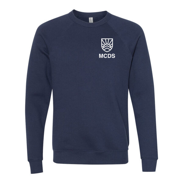 Bella+Canvas Unisex Sponge Fleece Raglan Crewneck Sweatshirt - Printed Logos Thumbnail