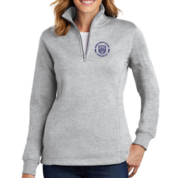 Sport-Tek® Ladies 1/4-Zip Sweatshirt - Embroidered Logo Thumbnail