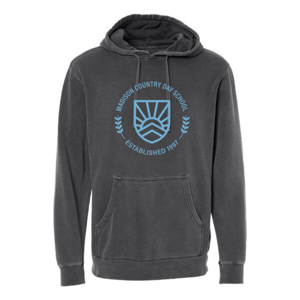Independent Trading Co. - Unisex Midweight Pigment-Dyed Hooded Sweatshirt - Printed Logo Thumbnail