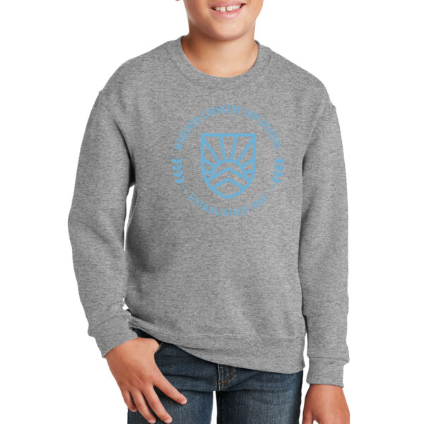 JERZEES® - Youth NuBlend® Crewneck Sweatshirt - Printed Logo Thumbnail