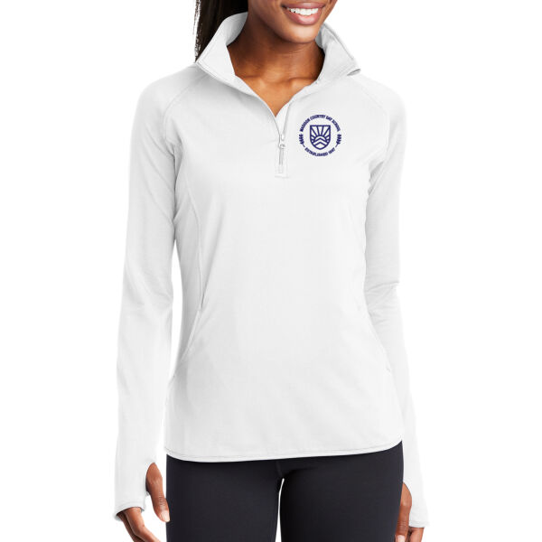 Sport-Tek Ladies Sport-Wick Stretch 1/2-Zip Pullover - Embroidered Logo Thumbnail
