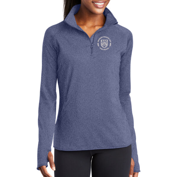 Sport-Tek Ladies Sport-Wick Stretch 1/2-Zip Pullover - Embroidered Logo Thumbnail