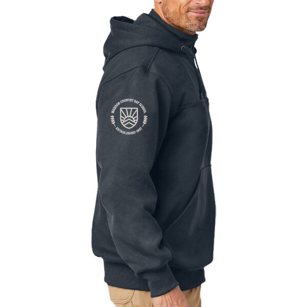 Carhartt Rain Defender Paxton Heavyweight Hooded Zip Mock Sweatshirt - Embroidered Logo Thumbnail