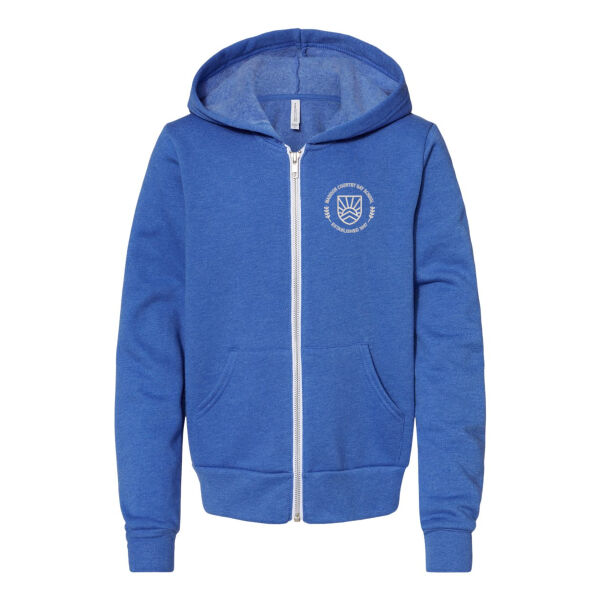Bella+Canvas - Youth Sponge Fleece Full-Zip  - Embroidered Logo Thumbnail