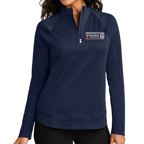 Port Authority® Ladies C-FREE® Cypress 1/4-Zip - Embroidered Logo Thumbnail
