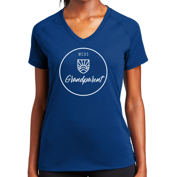 Sport-Tek® Ladies Ultimate Performance V-Neck - Printed Logo Thumbnail