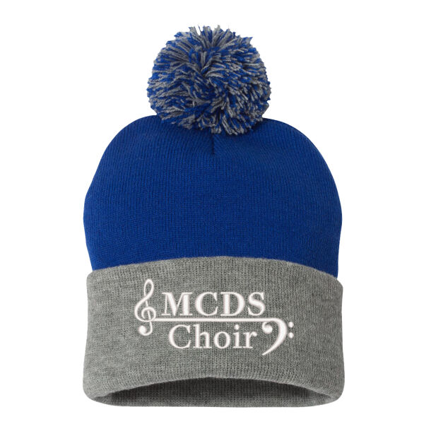 Sportsman - 12" Pom-Pom Cuffed Beanie - Embroidered Logo Thumbnail