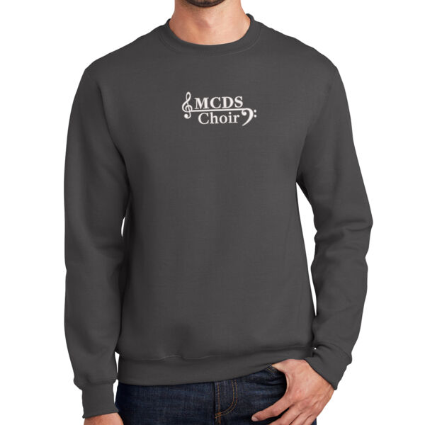 Port & Company® Essential Fleece Crewneck Sweatshirt - Embroidered Logo Thumbnail