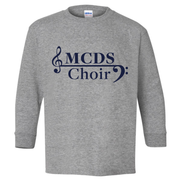 Gildan - Heavy Cotton™ Youth Long Sleeve T-Shirt - Printed Logo Thumbnail