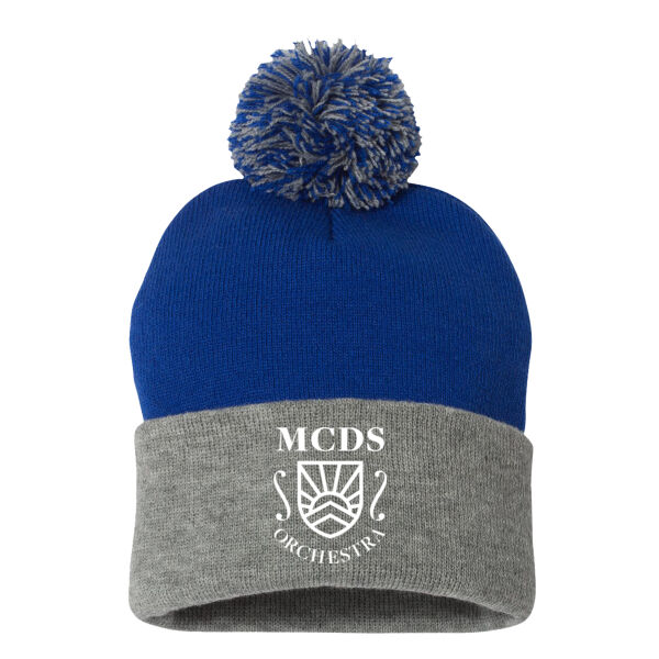 Sportsman - 12" Pom-Pom Cuffed Beanie - Embroidered Logo Thumbnail