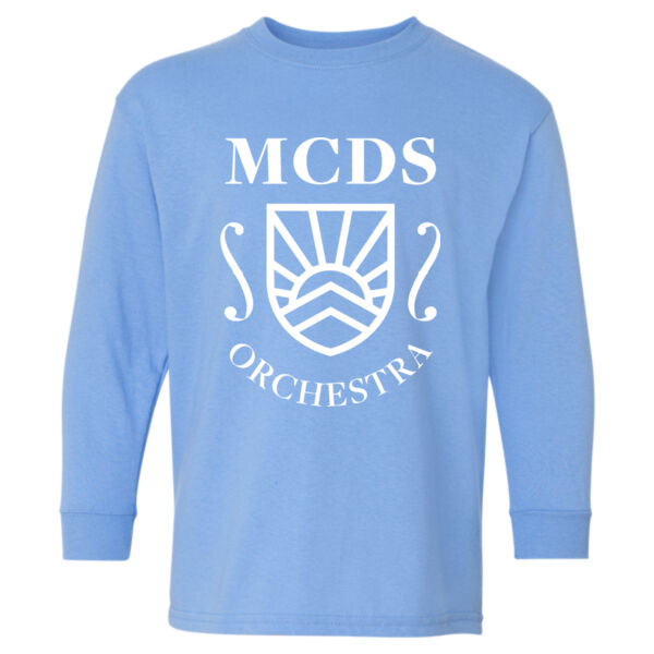 Gildan - Heavy Cotton™ Youth Long Sleeve T-Shirt - Printed Logo Thumbnail