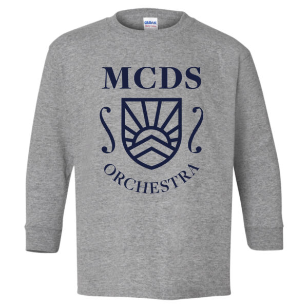 Gildan - Heavy Cotton™ Youth Long Sleeve T-Shirt - Printed Logo Thumbnail