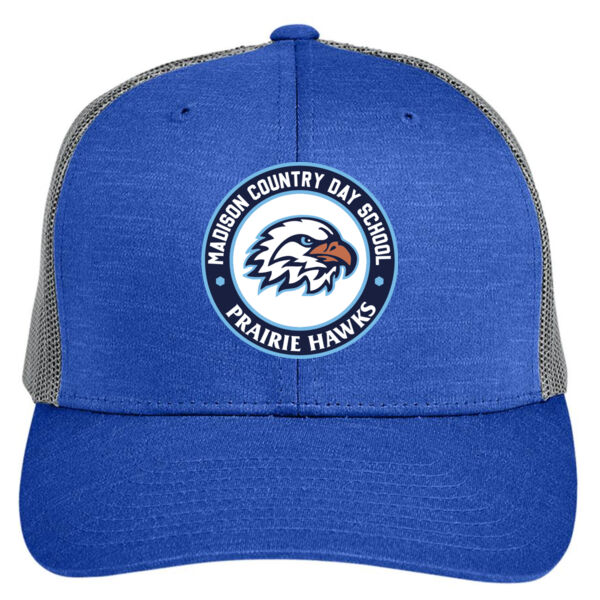 Team 365 Zone Sonic Heather Trucker Cap - Embroidered Logo Thumbnail