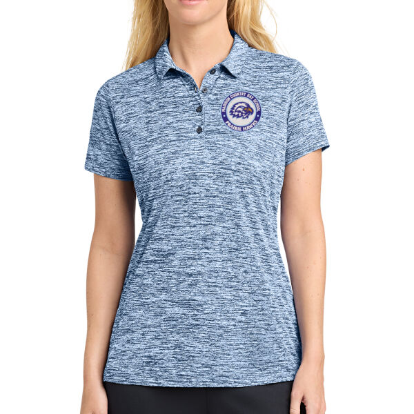 Sport Tek Womens PosiCharge Electric Heather Polo - Embroidered Logo Thumbnail