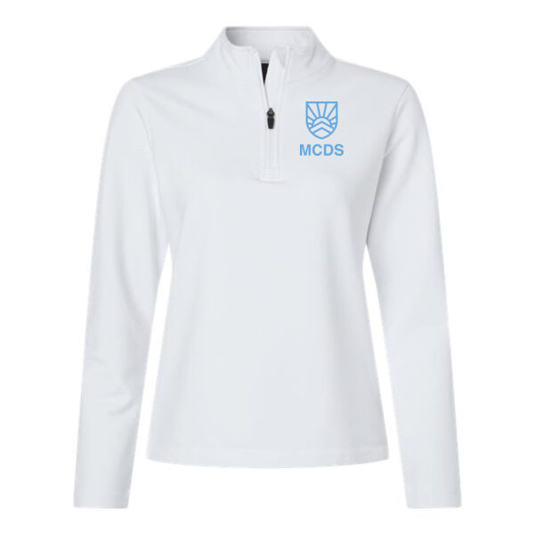 Women's Stretch Quarter-Zip Fleece Pullover - Printed Logo Thumbnail