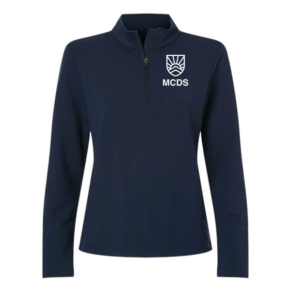 Women's Stretch Quarter-Zip Fleece Pullover - Printed Logo Thumbnail