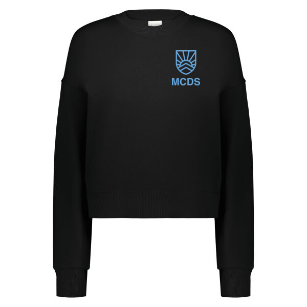 Augusta Ladies Slouchy Crew - Printed Logo Thumbnail