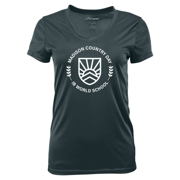 Paragon Women's Vera V-Neck T Shirt - Printed Logo Thumbnail