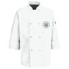 Eight Pearl Button Chef Coat with Thermometer Pocket Thumbnail