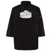 Ten Pearl Button Black Chef Coat Thumbnail