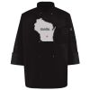 Ten Pearl Button Black Chef Coat Thumbnail