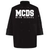Ten Pearl Button Black Chef Coat Thumbnail